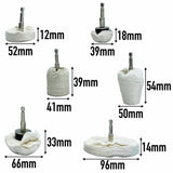 Rolson 6-piece polishing and buffing pads (British brand)
