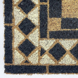 Mighty Mats chequerboard black doormat 40x60cm, imported from the UK