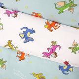 Zog kids bedding set white blue reversible duvet cover, British brand