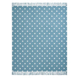 Argos Home Polka Dot Woven Throw - Blue - 150x125cm