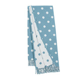 Argos Home Polka Dot Woven Throw - Blue - 150x125cm