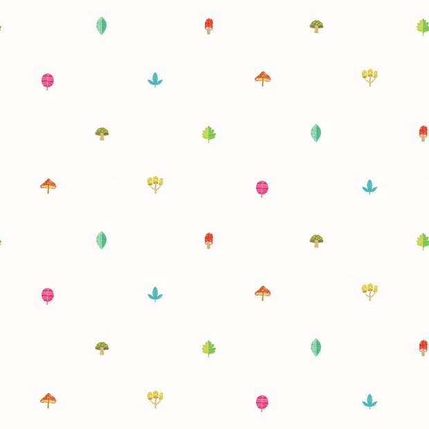 Ohpopsi Forest Spot Juicy Fruit Multicolour wallpaper, imported from the UK