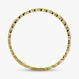 Revere Gold Plated Sterling Silver Heart Band Ring - Medium