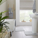 Catherine Lansfield silver anti-bacterial towel bale 6-piece set, imported from the UK