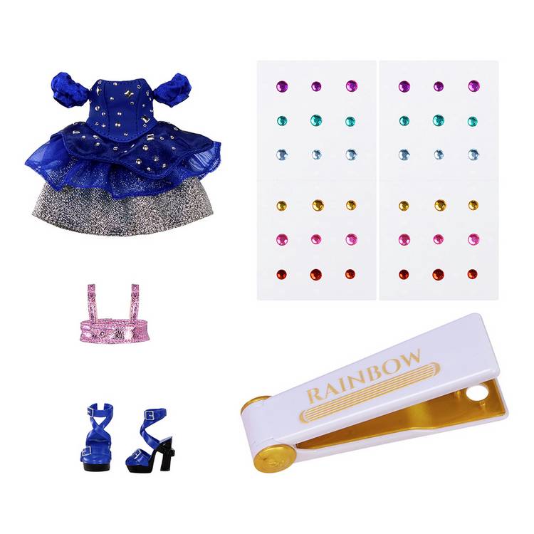 Rainbow High Be Dazzling Genevieve Bleue doll with gem tool (British brand)