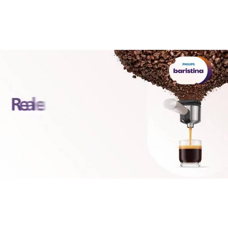 Philips Baristina bean to cup coffee machine black (British brand)