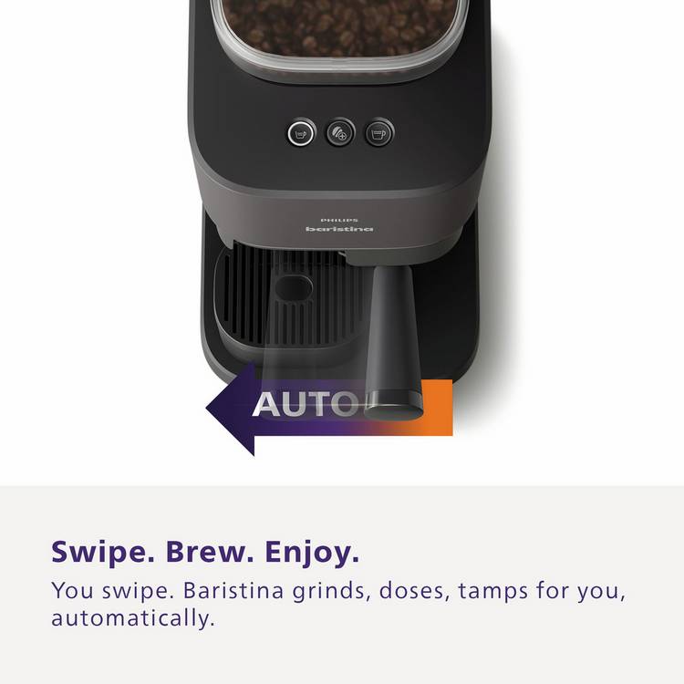 Philips Baristina bean to cup coffee machine black (British brand)
