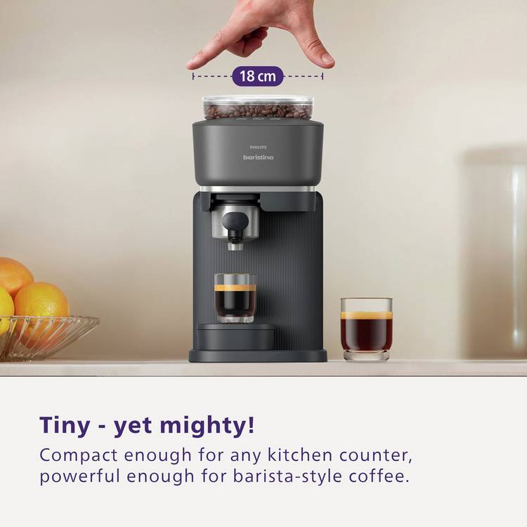 Philips Baristina bean to cup coffee machine black (British brand)