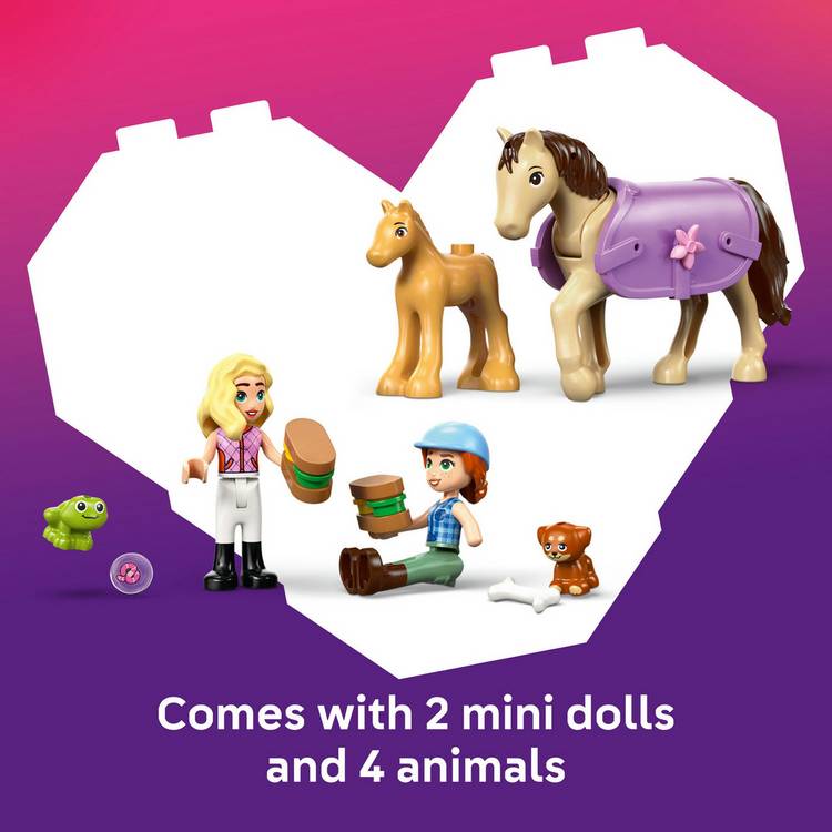 LEGO Friends horse trailer toy with car 279-piece set, UK version