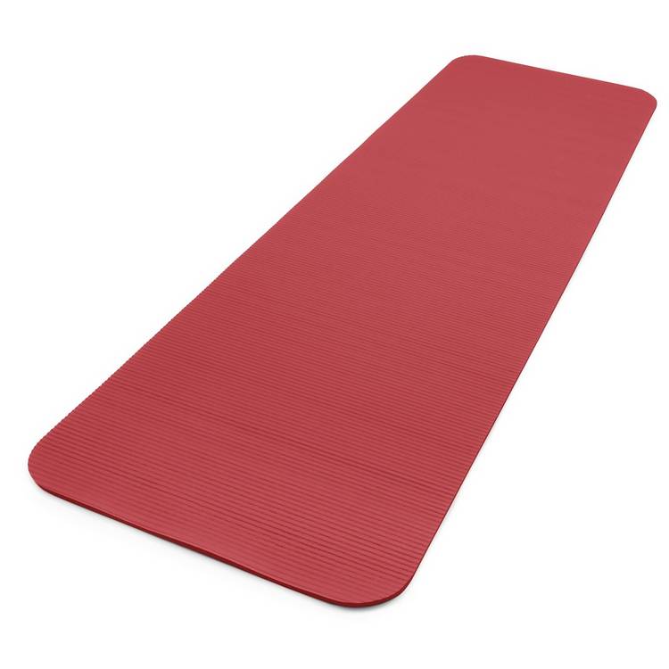 Adidas 10mm thick fitness yoga mat in red, UK version