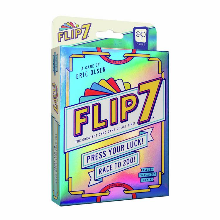 USA-OPOLY Flip 7 card game, UK version