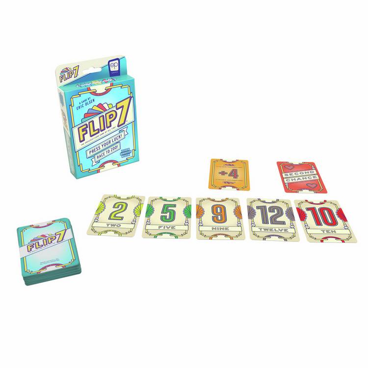 USA-OPOLY Flip 7 card game, UK version