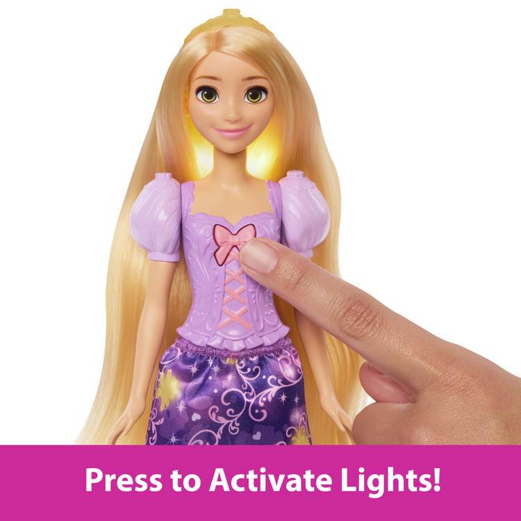Disney Princess Rapunzel light-up hair doll with accessories - British product