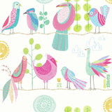 Ohpopsi Feather Fandango Candy Apple wallpaper 50cm x 10m, imported from the UK