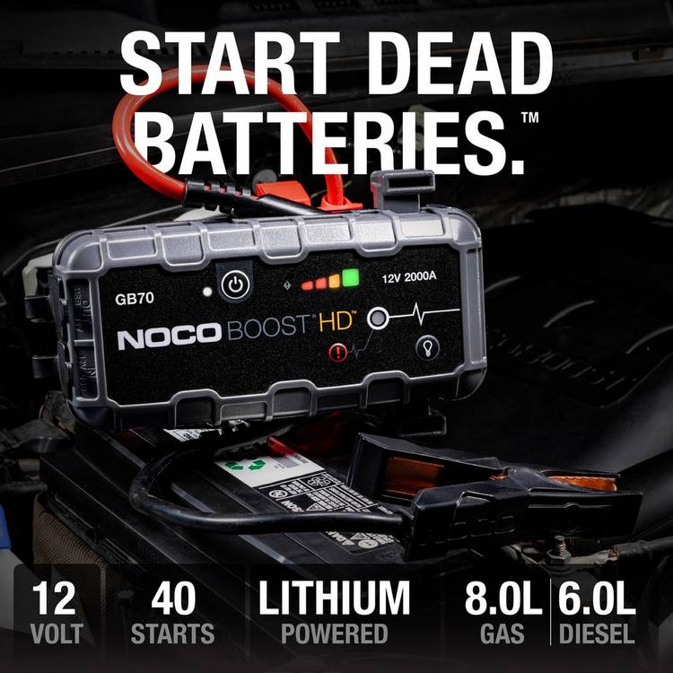 NOCO GB70 boost 12V 2000A jump starter (British brand)