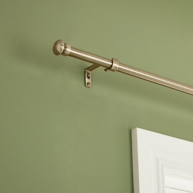Argos Home antique brass extendable curtain pole 120-210cm, imported from the UK