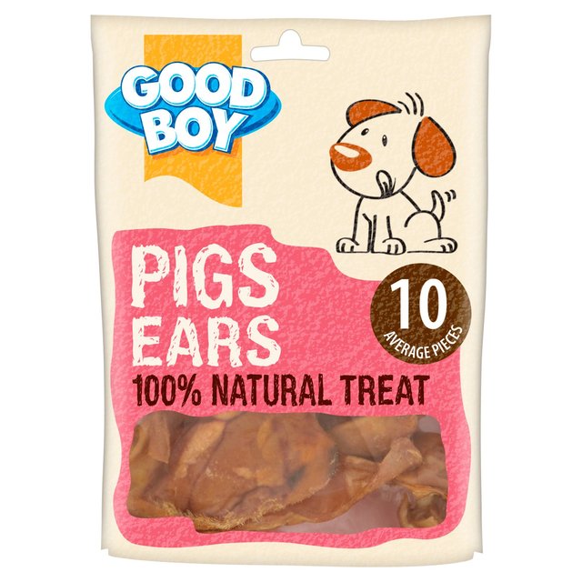 Good Boy Pigs Ears Dog Treats   10 per pack GOODS M&S   