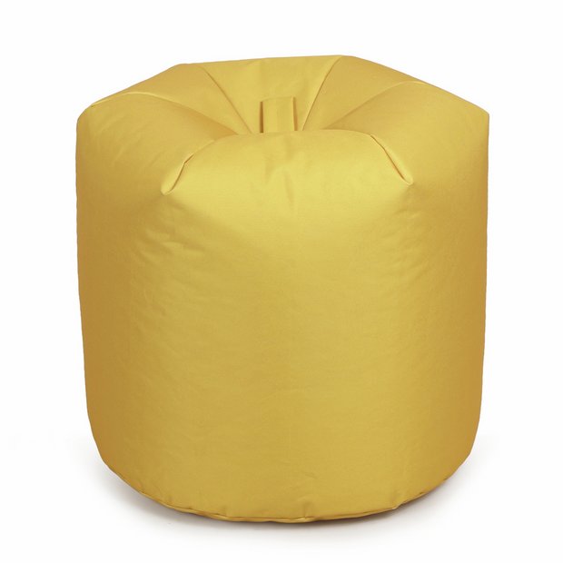 Kaikoo mustard adult beanbag chair, imported from the UK