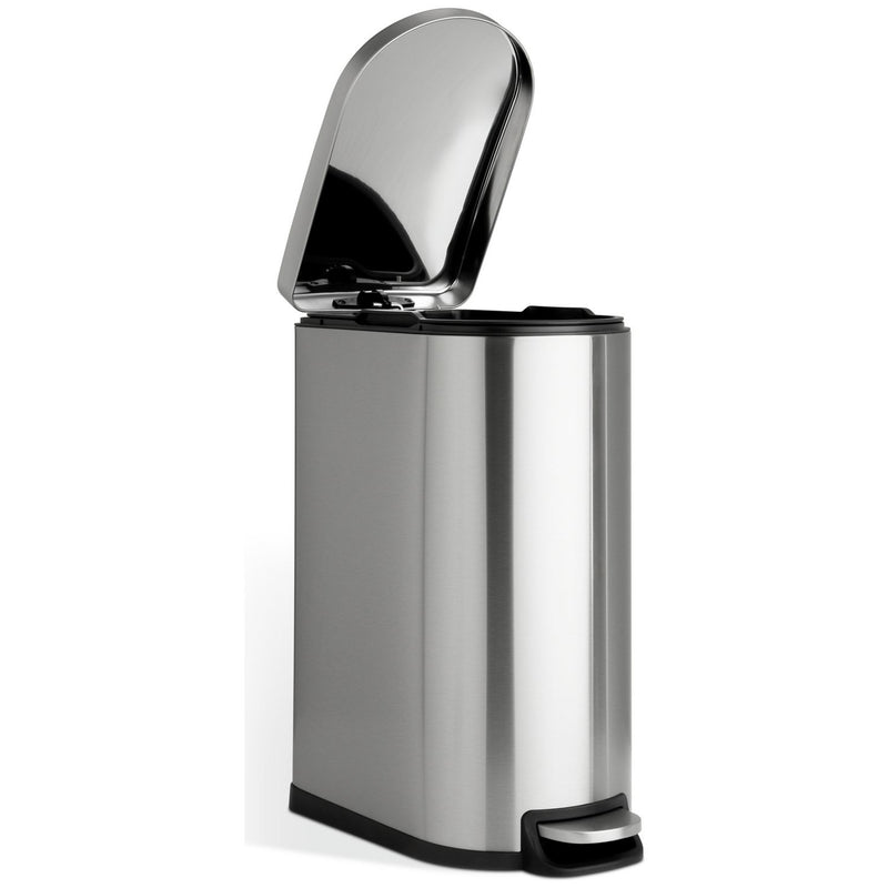 Habitat slim pedal bin brushed finish 40L, imported from the UK