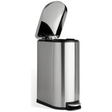 Habitat slim pedal bin brushed finish 40L, imported from the UK