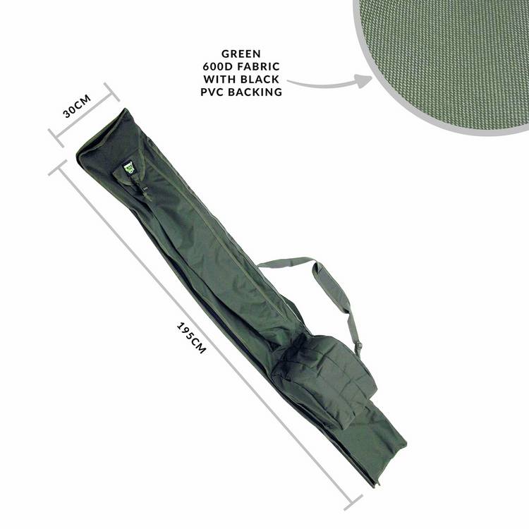 Carp On rod and reel holdall padded green, UK version