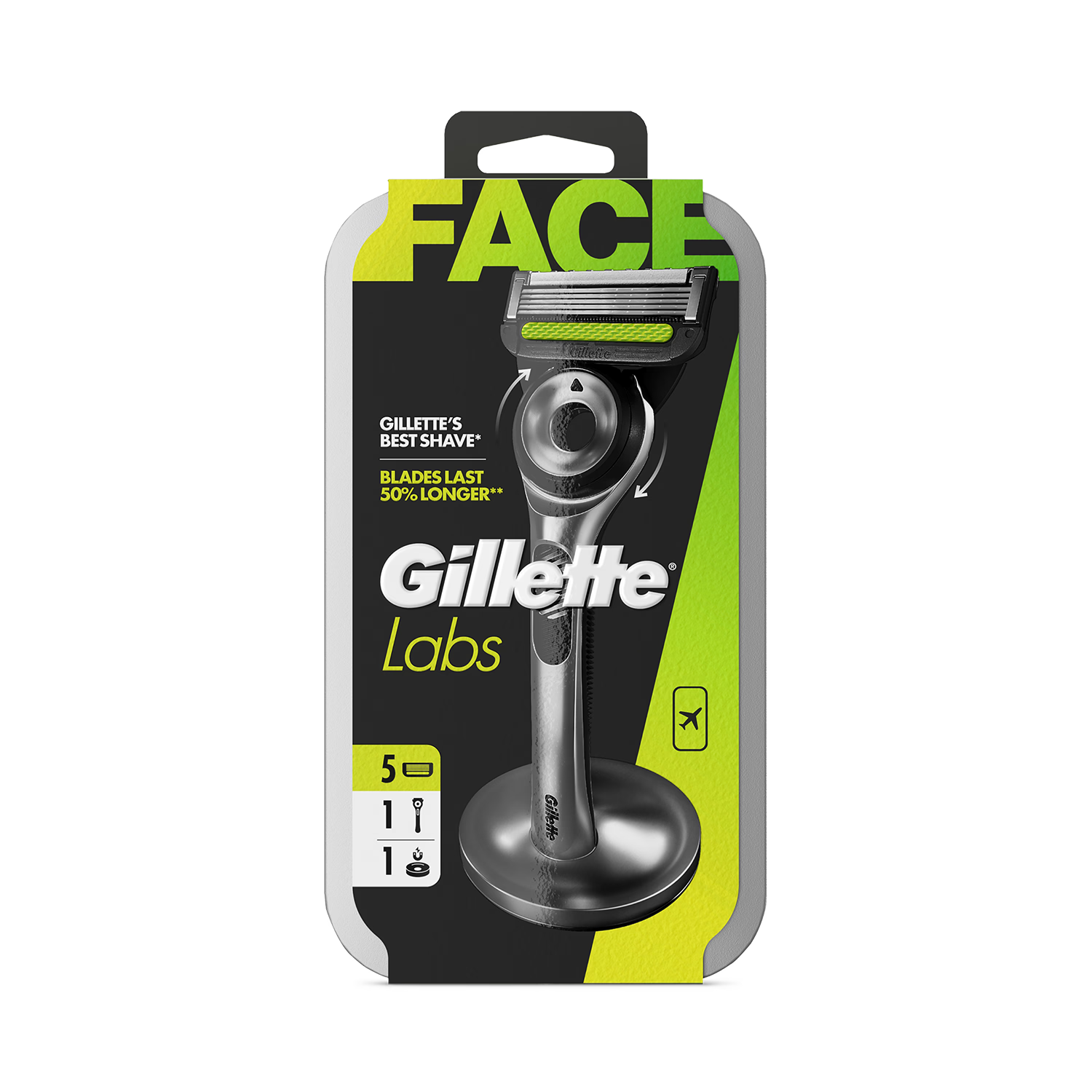 GilletteLabs razor with exfoliating bar - British product
