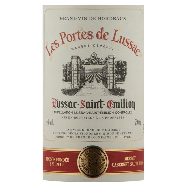 Porte de Lussac Saint Emilion   75cl