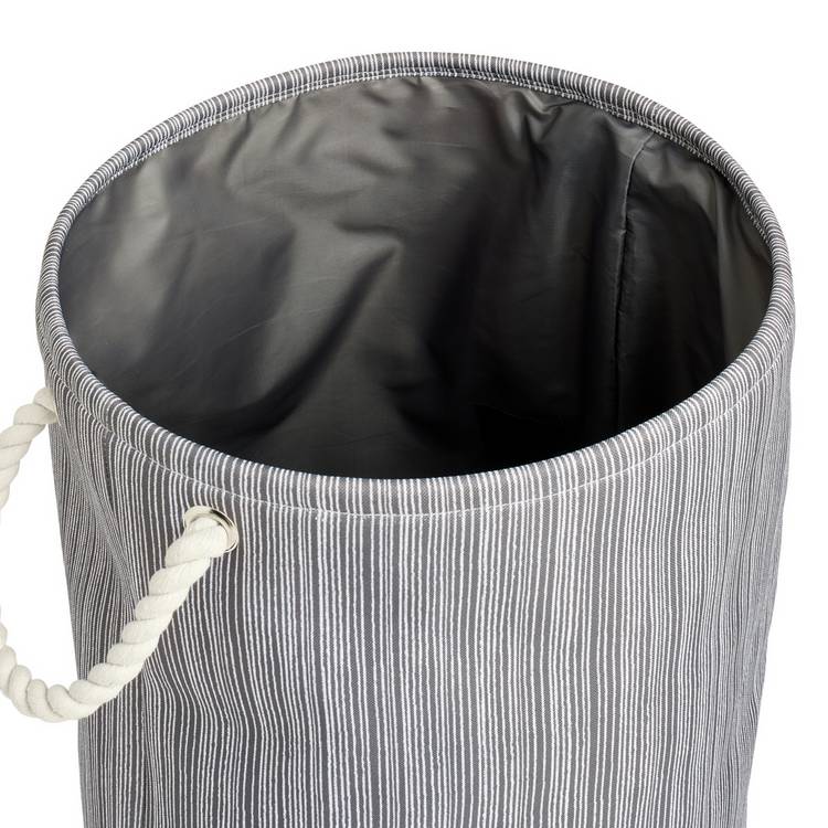 Argos Home charcoal stripe laundry bag 60L (British brand)