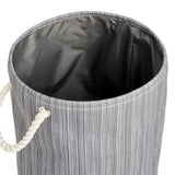 Argos Home charcoal stripe laundry bag 60L (British brand)