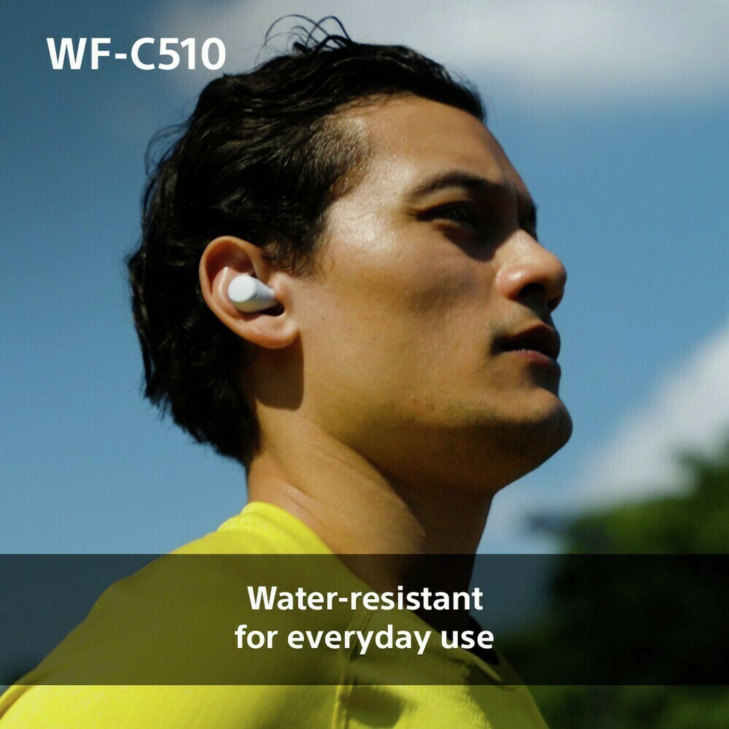 Sony WF-C510 true wireless earbuds yellow (British brand)