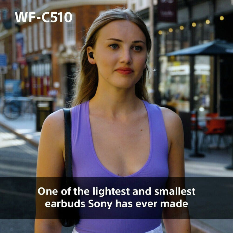 Sony WF-C510 true wireless earbuds yellow (British brand)
