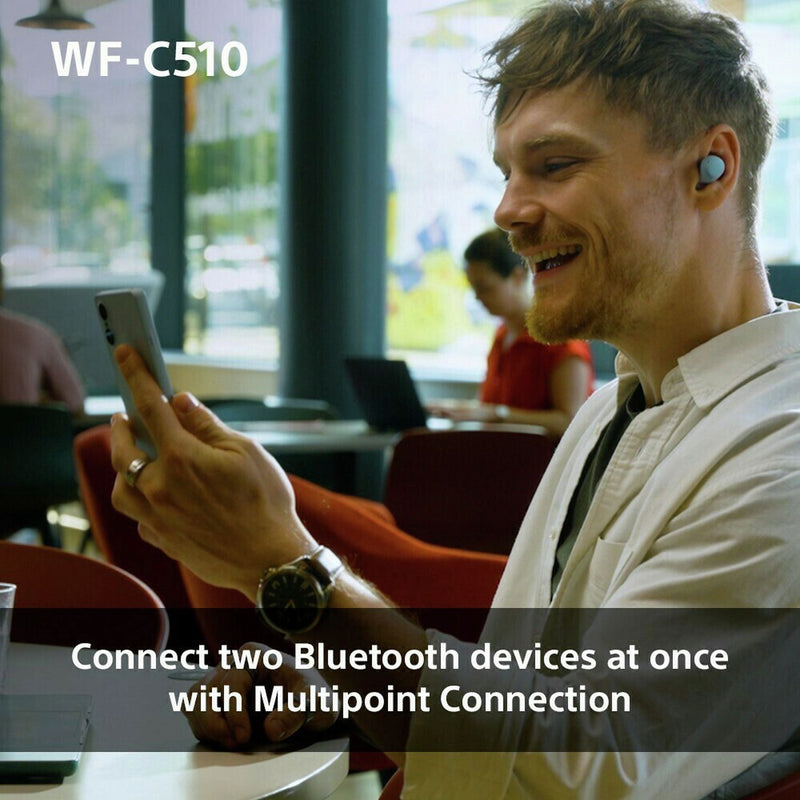 Sony WF-C510 true wireless earbuds yellow (British brand)