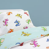 Zog Kids White & Blue Bedding Set - Single