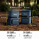 Ninja FrostVault Go soft cooler backpack 23L blue, imported from the UK