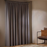 Habitat dove grey linen blackout curtains 117x137cm, imported from the UK