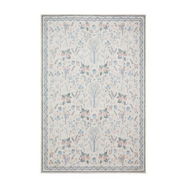 Think Rugs rug Versailles Blue Flatweave 61x230cm, UK version