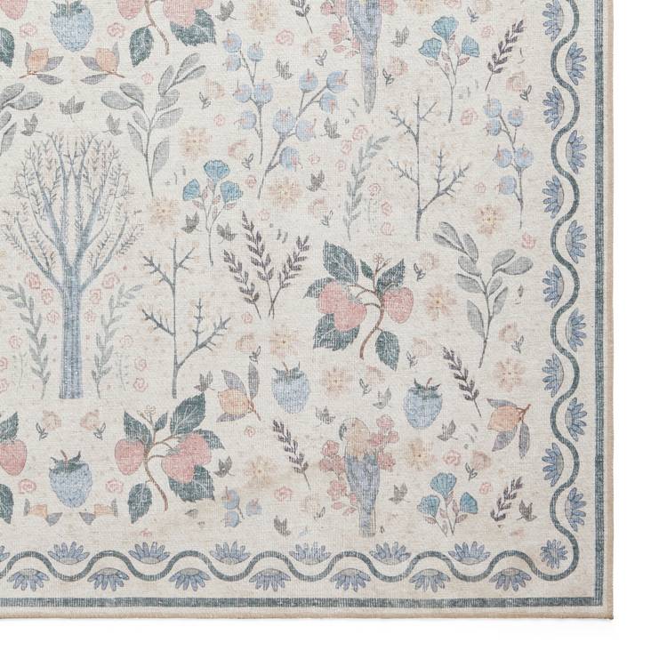 Think Rugs rug Versailles Blue Flatweave 61x230cm, UK version