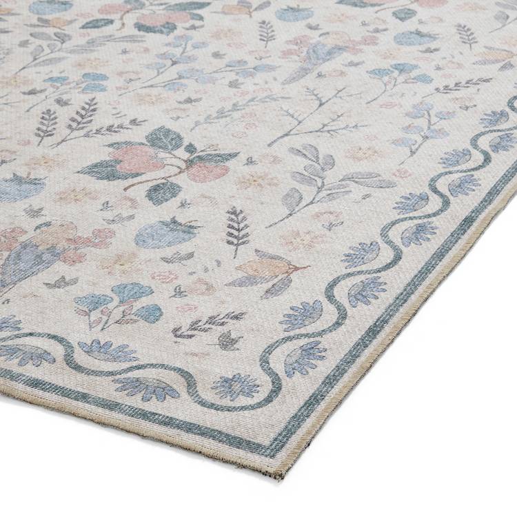 Think Rugs rug Versailles Blue Flatweave 61x230cm, UK version