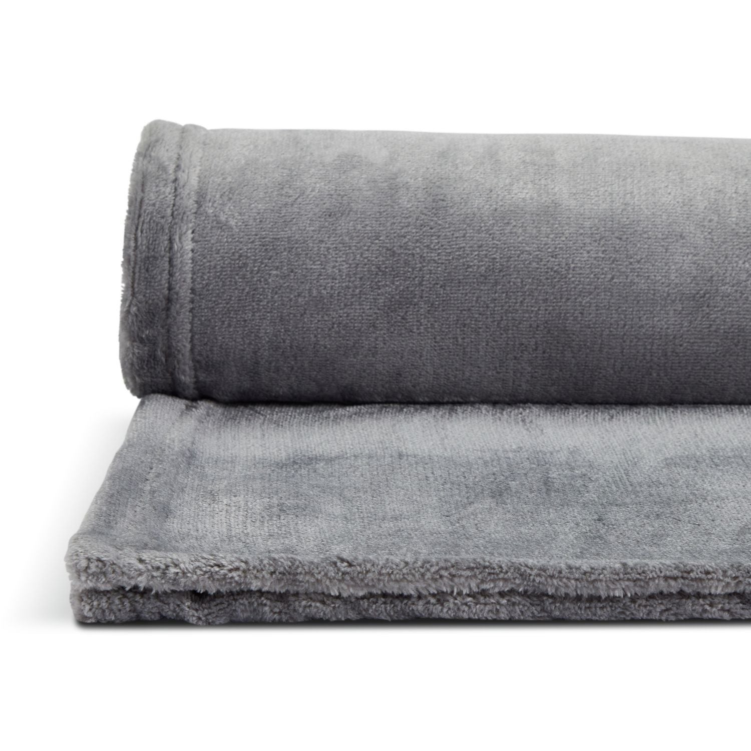 Argos Home Super Soft Fleece Throw - 125x150cm - Flint Grey