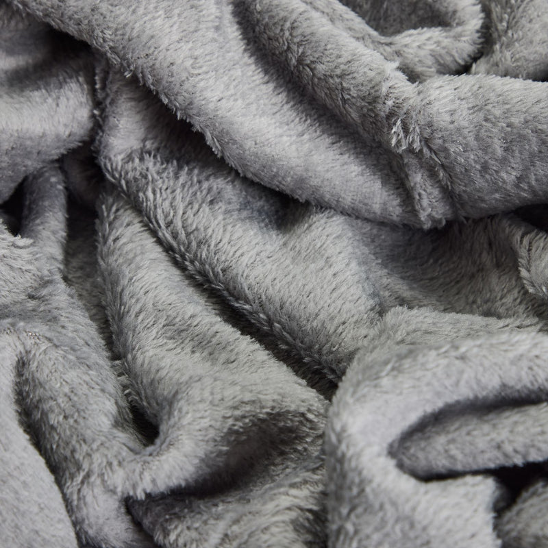 Argos Home Super Soft Fleece Throw - 125x150cm - Flint Grey