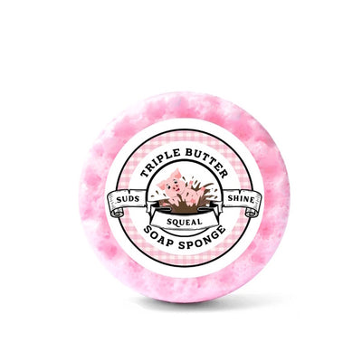 Emily Victoria Triple Butter Soap Sponge Himbeer-Limonade - Britischer Seifenschwamm