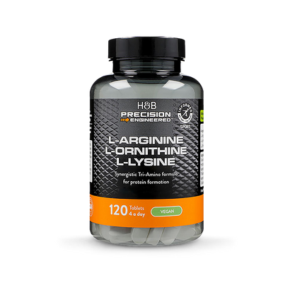 Precision Engineered Nutrition L-Arginine L-Ornithine L-Lysine Amino Acid Tablets 120