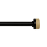 Argos Home extendable metal stud matte black curtain pole 110-300cm, imported from the UK