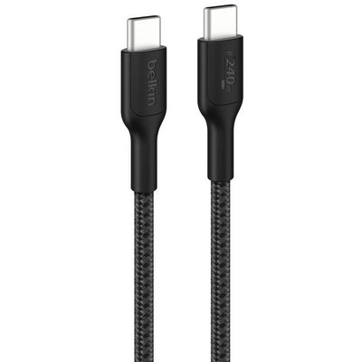 Argos Belkin 2m 240W USB-C to USB-C Braided Cable - Black- Buy online at McGrocer