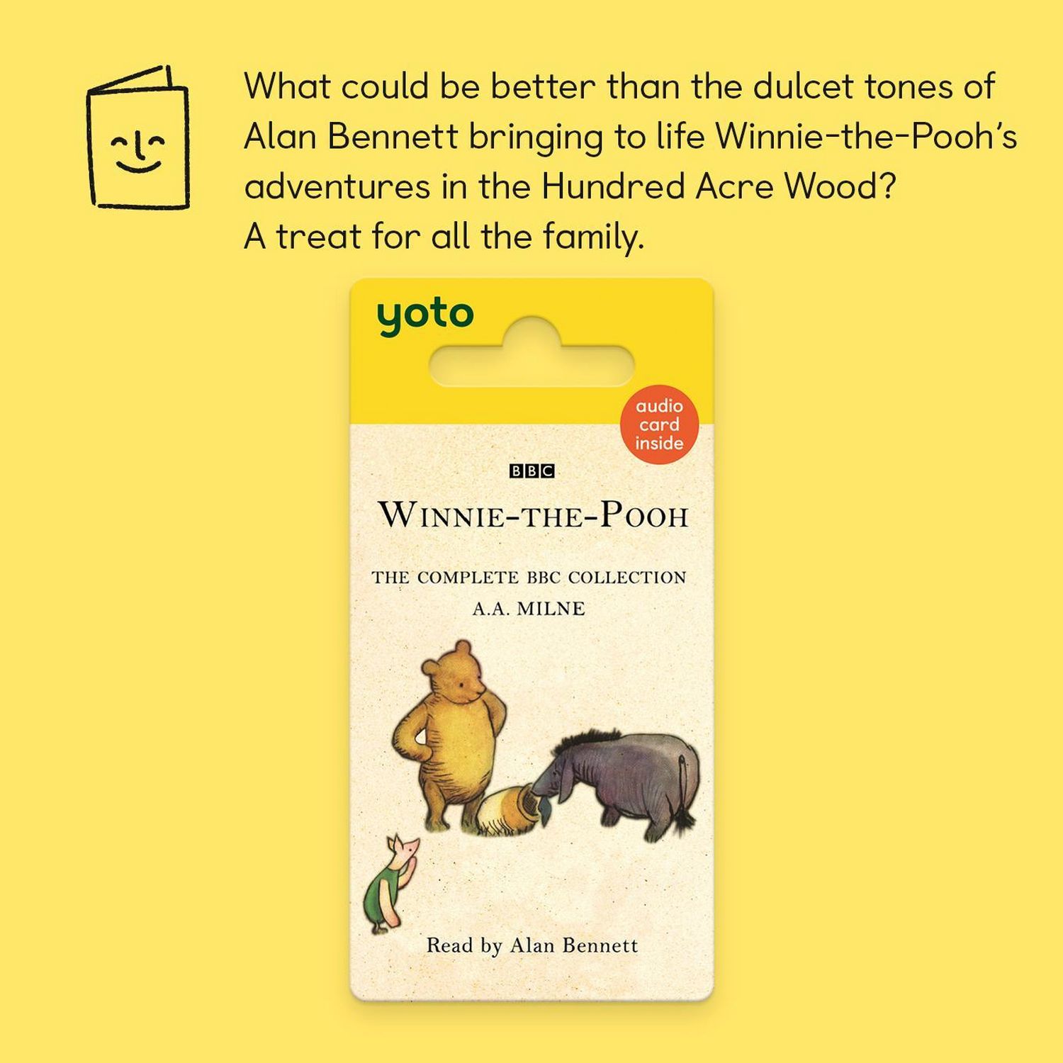 Yoto Winnie-The-Pooh audio card collection, imported from the UK