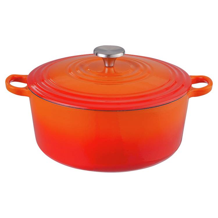 Habitat orange cast iron casserole dish 5.3 litre, UK version