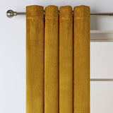 Habitat dimout eyelet curtains mustard 117x137cm, UK version