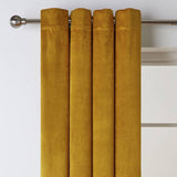 Habitat dimout eyelet curtains mustard 117x137cm, UK version