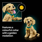 LEGO Icons Golden Retriever Puppy building set, imported from the UK