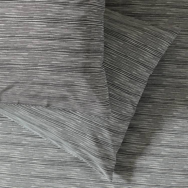Argos Home Stockholm Stripe black single duvet set - British product